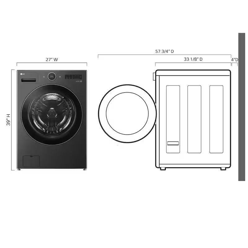 5.0 cu. ft. Stackable Smart Front Load Washer R4148