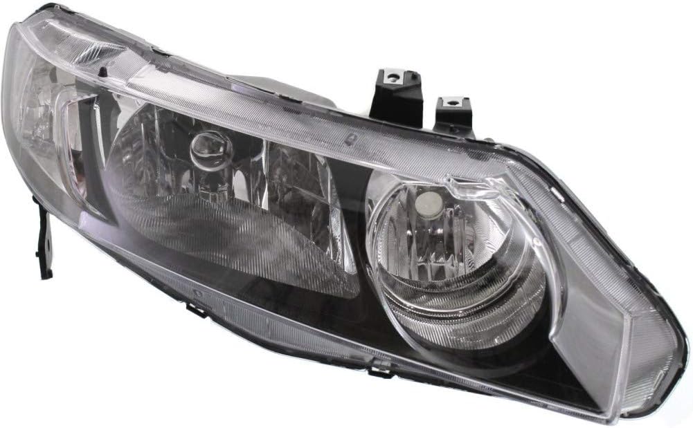 Headlight Assembly for Honda Civic 2009 2011 Driver Side Sedan C5037