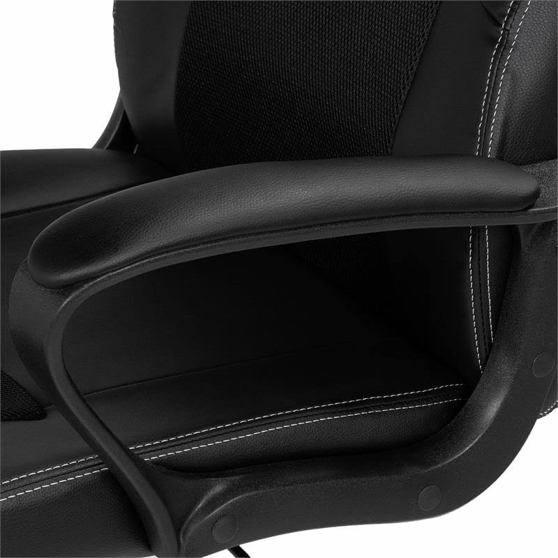 Black Metal 2-Piece Desk and Chair Set S244995