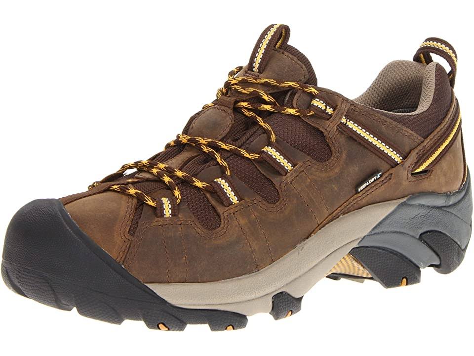 Cascade Brown Golden Yellow Men's Hiking Shoes Size 7.5 Wide Y74948