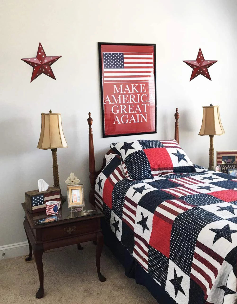 3D Stars Wall Decor (Set of 3) V71450