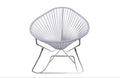 Clear Chrome Rocker Chair K73254