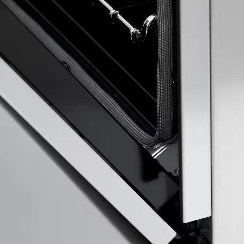4 Burner Dual Fuel Range in Stainless Steel and Polished Gold N401