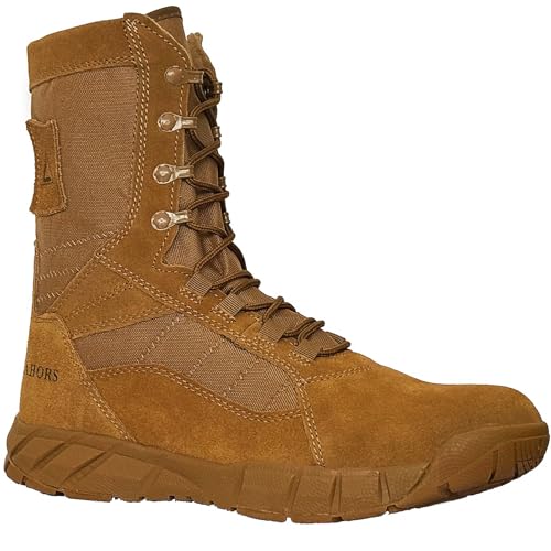 Lightweight Tactical Military Boots Side Zipper Lace Up R7684
