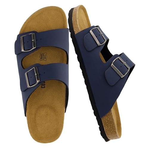 Cork Footbed Mens Leather Sandals K63021