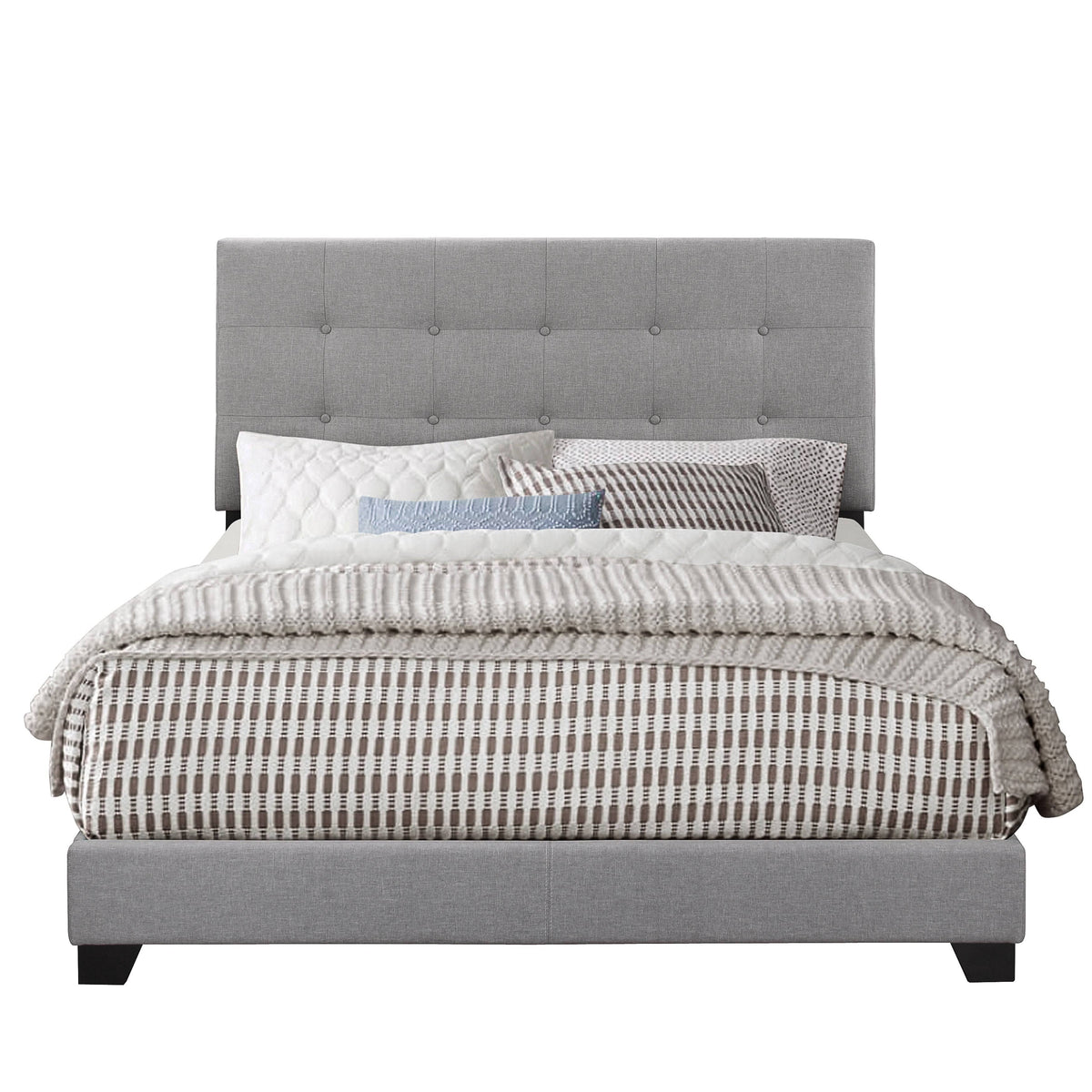 Queen Upholstered Platform Bed B65908