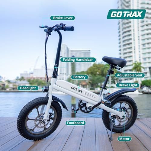 16x3.0 Fat Tire Folding Electric Bike with Removable Battery W64714