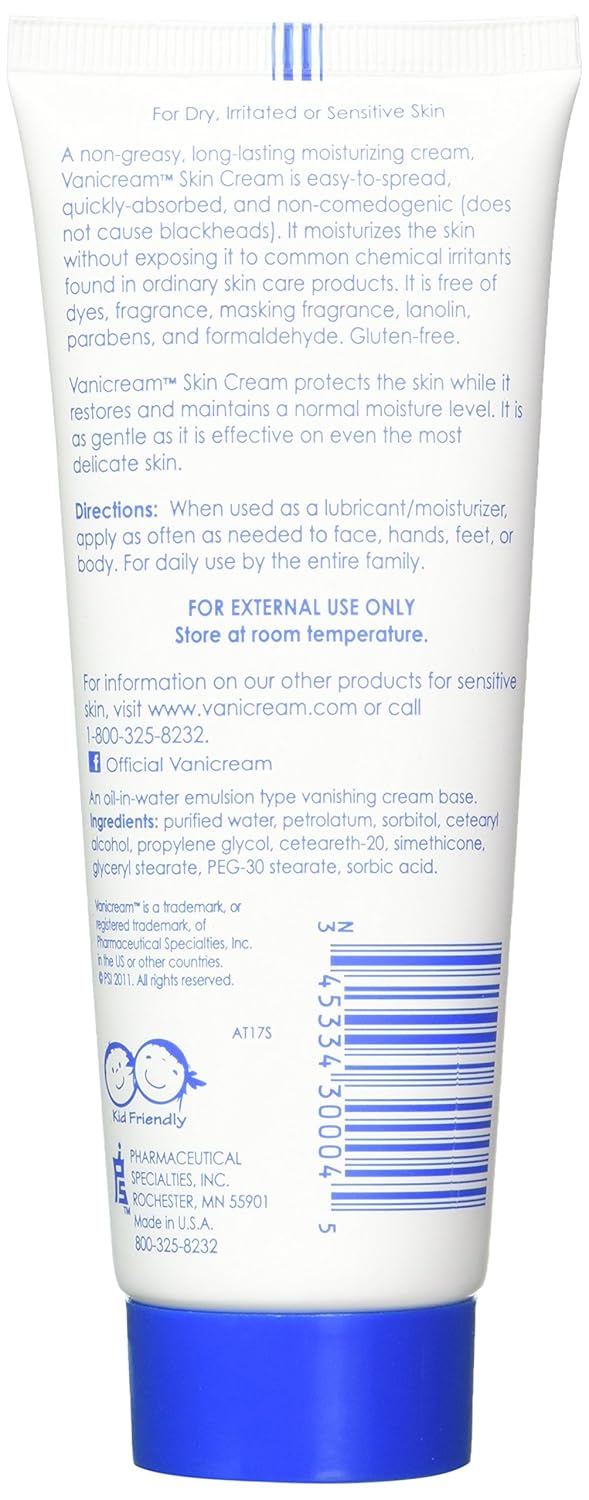 Moisturizing Skin Cream, Fragrance Free, 4 Ounce (Pack of 2) G603