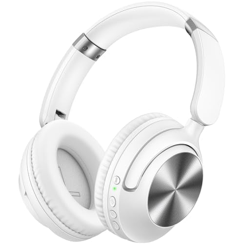 Active Noise Cancelling Wireless Over Ear Bluetooth Headphones Black R6982