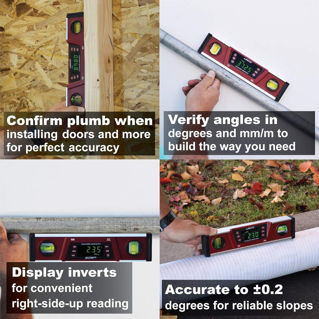 Digital Torpedo Level and Protractor Pack of 2 X68677