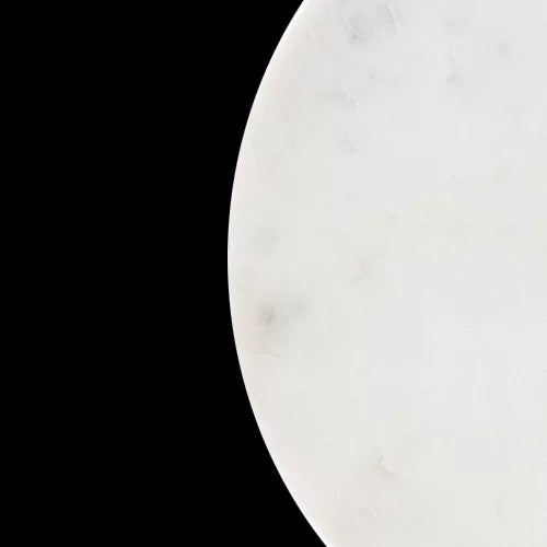 Black/White Marble Round Adjustable Height Drink Table C483690