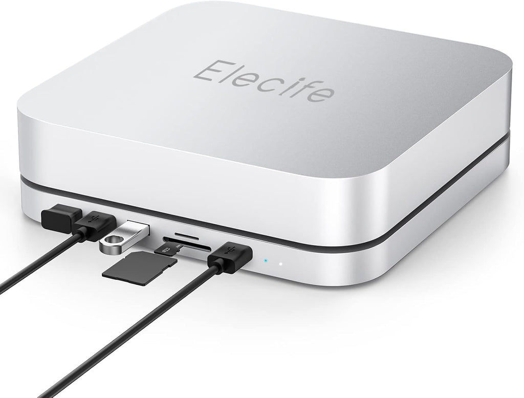 USB-C Hub with Hard Drive Enclosure, SATA SSD/HDD Slot, USB 3.0/2.0 Port, TF/SD Card Readers X8018