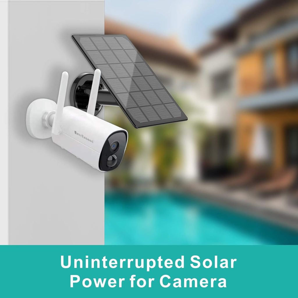 Solar Panel for Wireless Outdoor Security Camera J1037