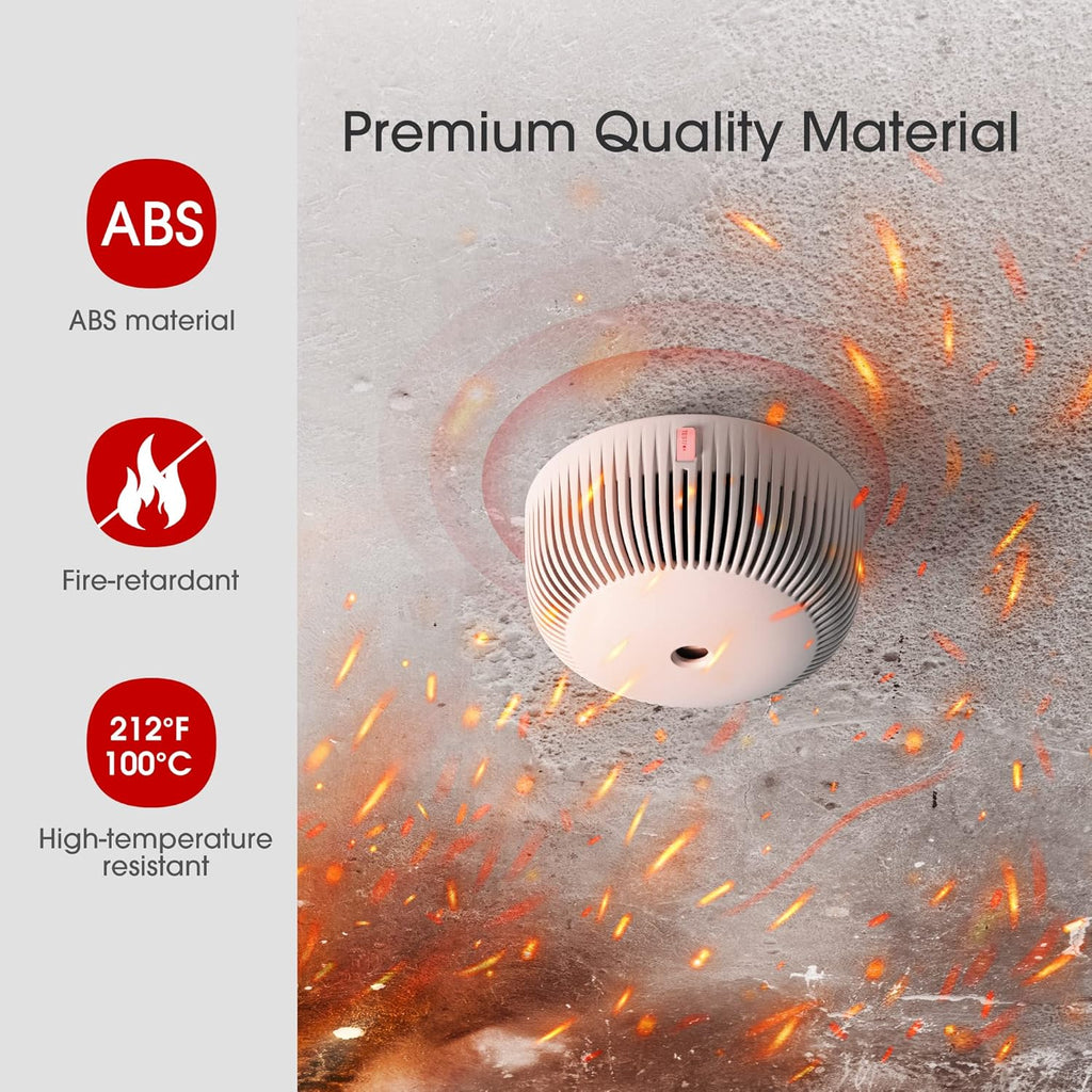 10-Year Battery Smoke Detector with Photoelectric Sensor, Pack of 2 W525809