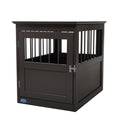 Brown Wooden Pet Crate End Table W80242