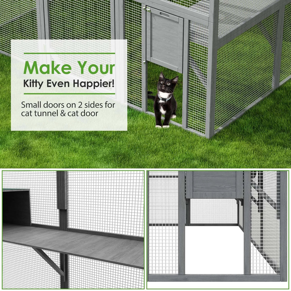 Large Cat Enclosure with UV Proof Cover K526