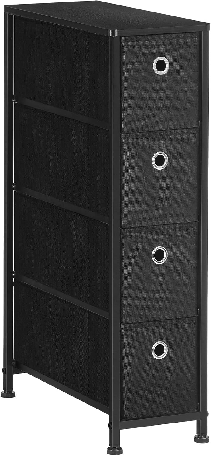 Narrow Dresser with 4 Fabric Drawers O8282