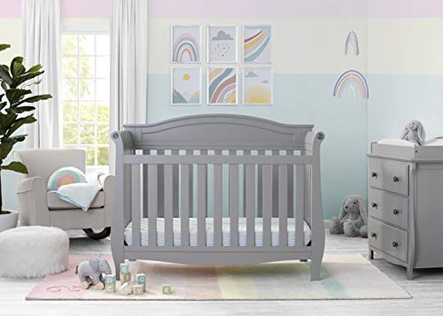 Bianca White 4-in-1 Convertible Baby Crib D375