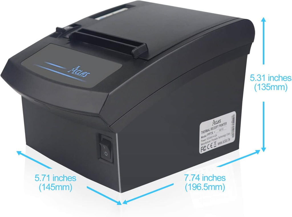 Thermal Receipt Printer 80mm with Auto Cutter USB Ethernet Serial Port G278026