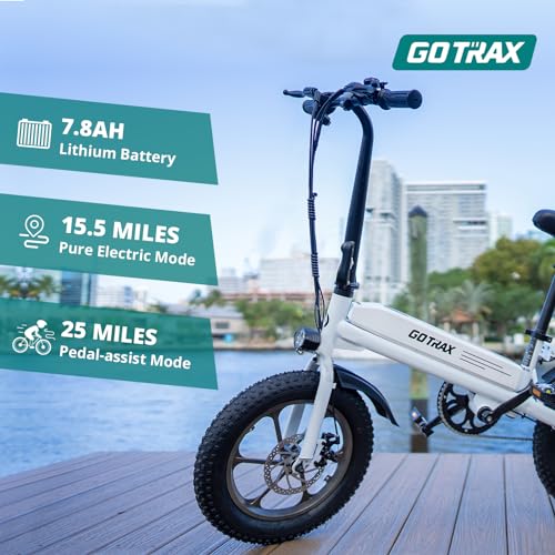 16x3.0 Fat Tire Folding Electric Bike with Removable Battery W64714