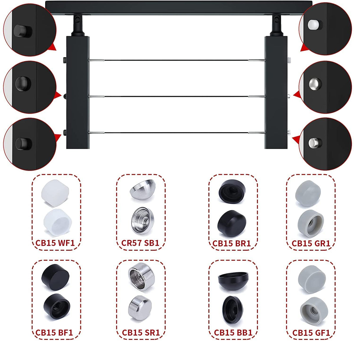 30 Pack 1/8 Cable Railing Kit T316 Stainless Steel G291