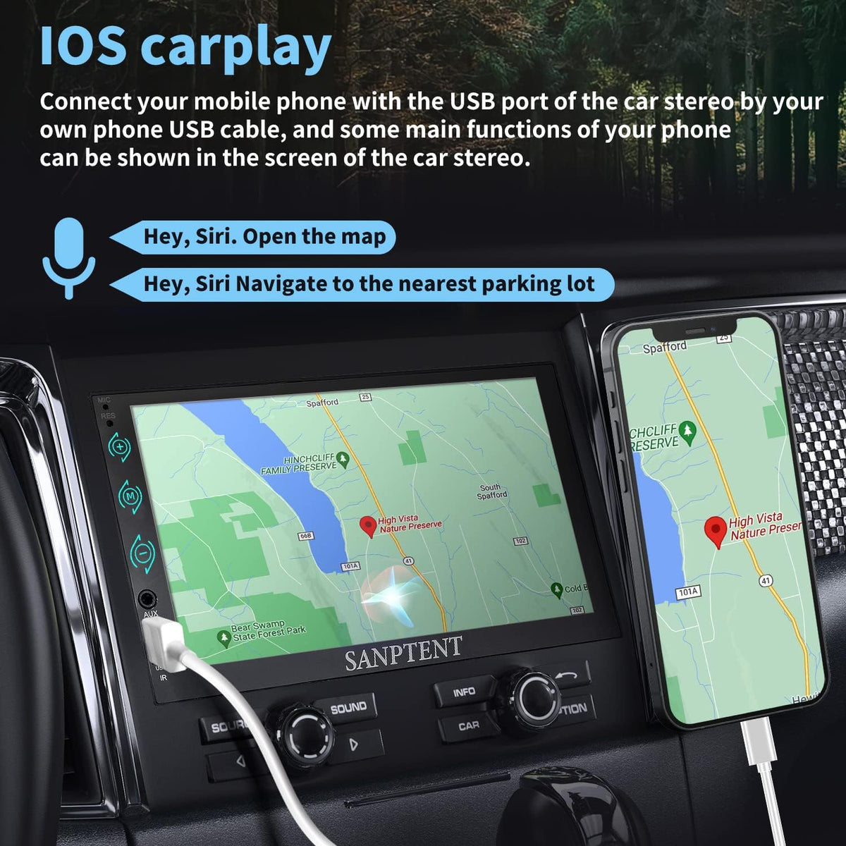 7-Inch Touch Screen Car Stereo with Bluetooth P420682