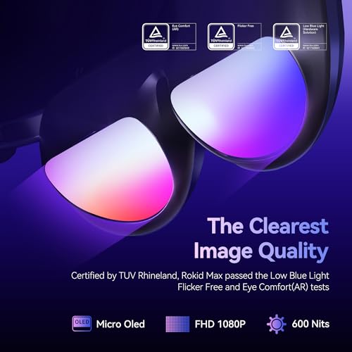 AR Glasses with 50° FOV, 600nits Brightness J698