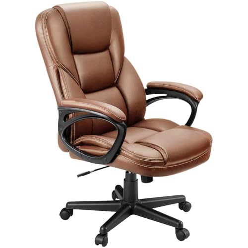 Black PU Leather High Back Adjustable Swivel Office Chair L263821