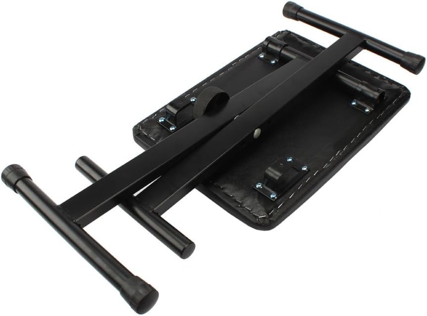 Heavy-Duty Double-X Adjustable Piano Keyboard Stand and Classic Piano Bench N6596