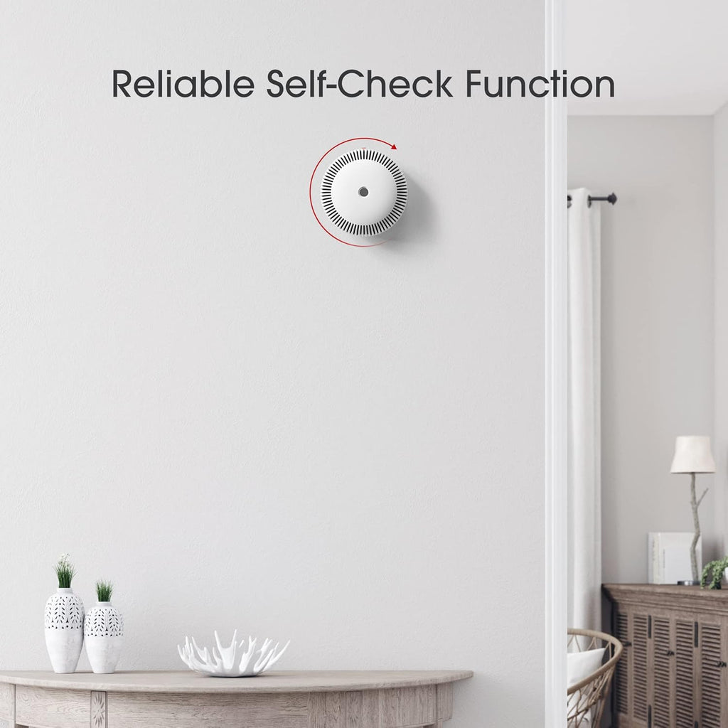 10-Year Battery Smoke Detector with Photoelectric Sensor, Pack of 2 W525809