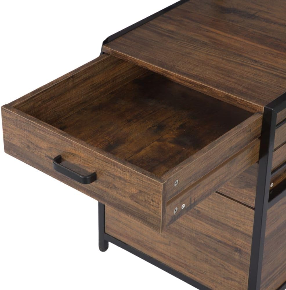 63 Inch Computer Desk with Drawers & Monitor Stand M9344