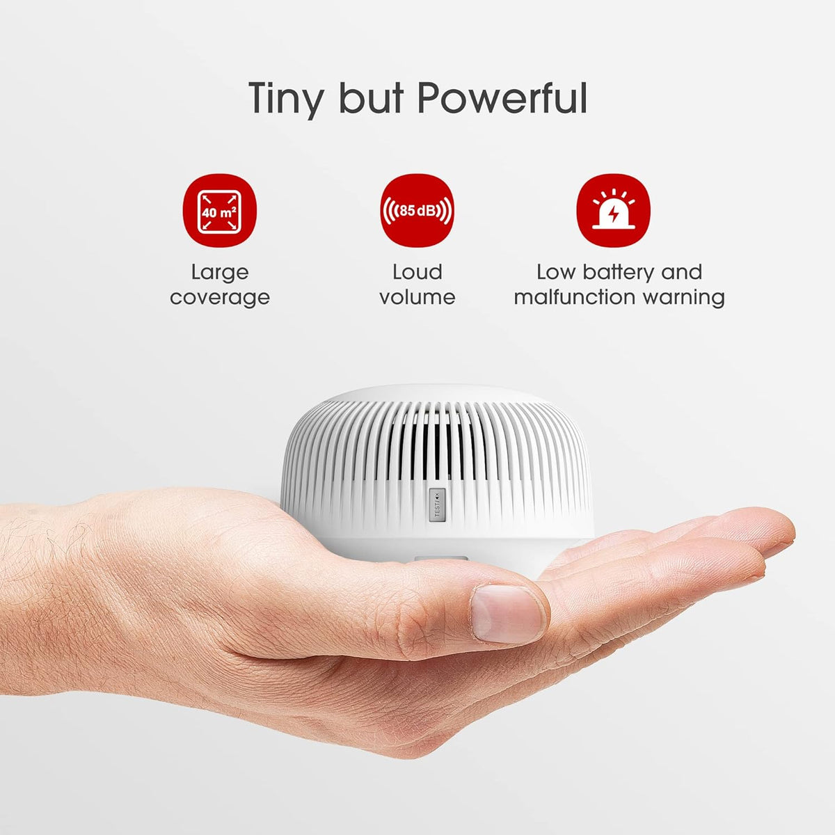 10-Year Battery Smoke Detector with Photoelectric Sensor, Pack of 2 W525809