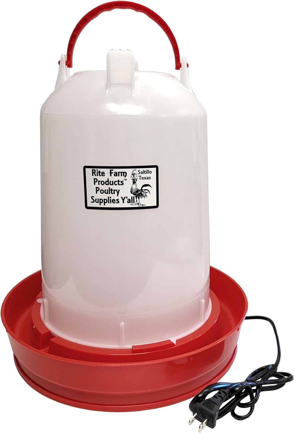 3.7 Gallon Heated Poultry Chicken Waterer with LED V945861