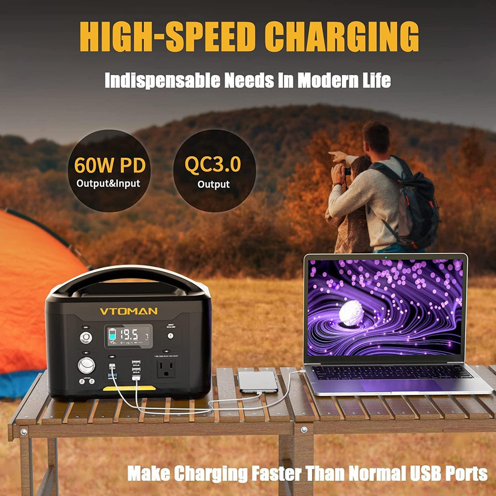 Portable Power Station 600W 626Wh Battery with 600W AC Outlet R31496