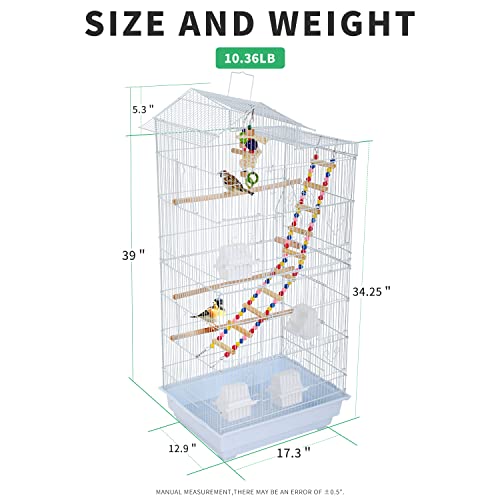 39 inch Large Flight Cage with Bird Stand F7136