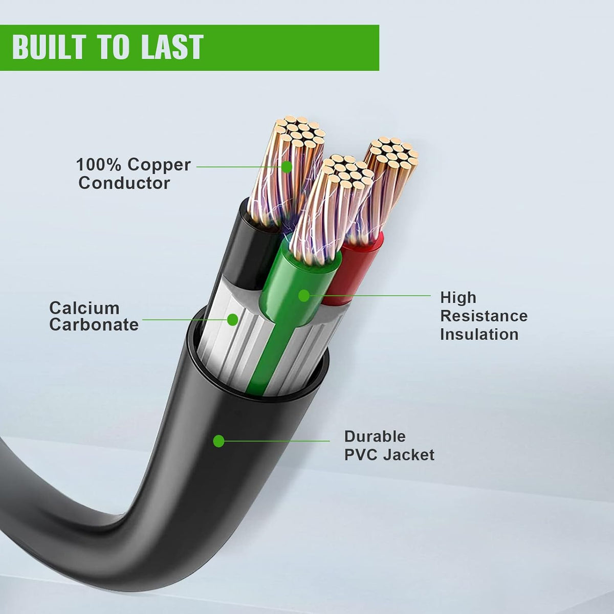 50FT 30AMP RV Extension Cord 10AWG/3C R8332