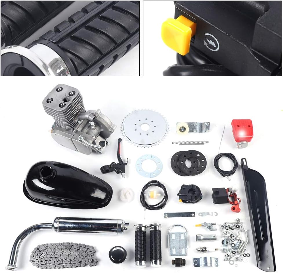100cc 2 Stroke Petrol Gas Engine Kit for 26-28" V-Frame Bicycles B32212