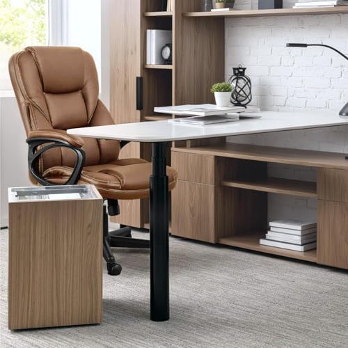 Black PU Leather High Back Adjustable Swivel Office Chair L263821