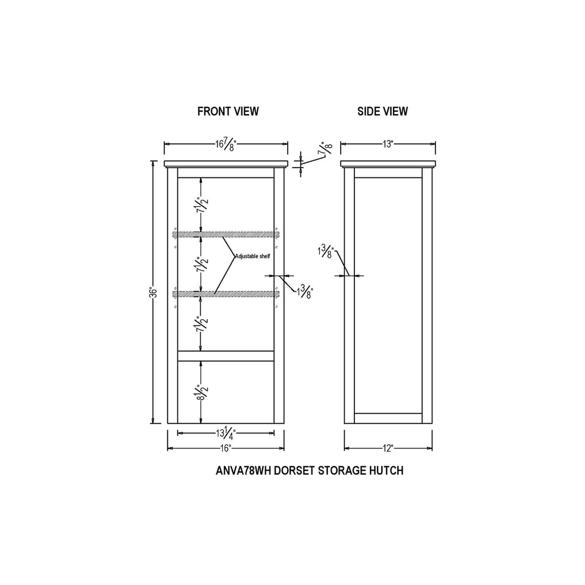 Bathroom Storage Tower with Open Upper Shelves and Lower Cabinet O641062