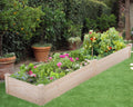 96 x 24.5 x 10 Inch Wood Raised Garden Bed R77785