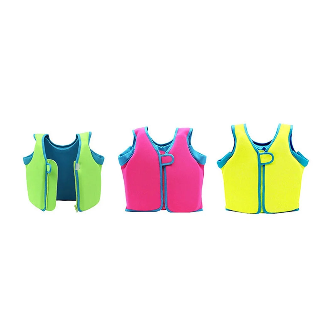 Children Boy Girl Swim Vest Buoyancy Swimsuit Size M (Green) C620509