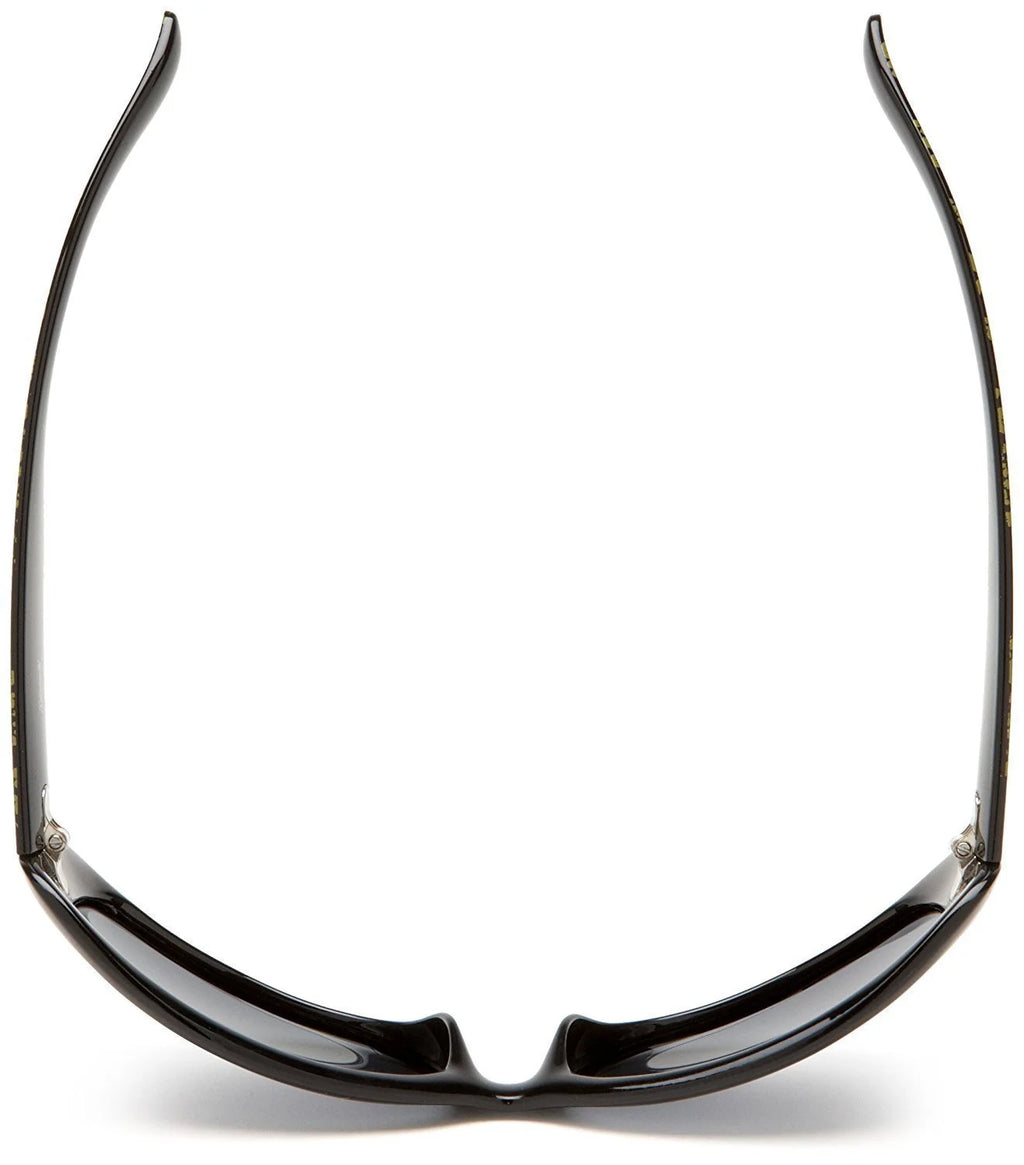 Black and Green Frame Smoke Lens Polarized Sunglasses N5860