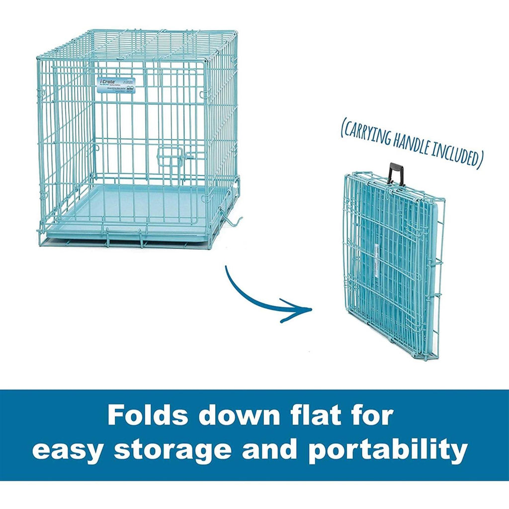 Single Door Dog Crate Blue P468