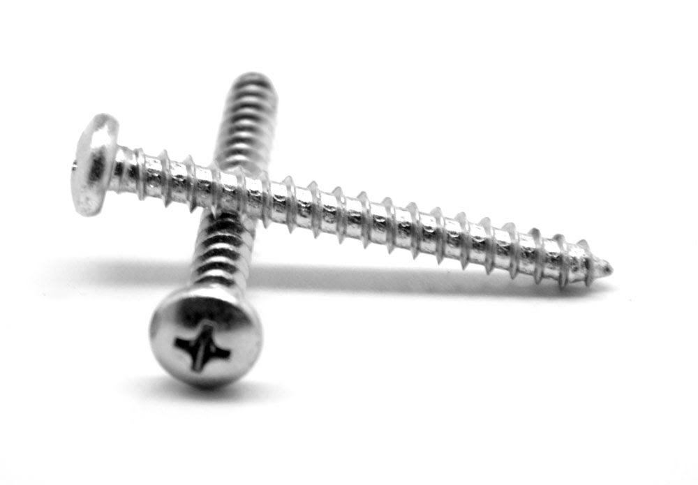3/8-12 x 1 Sheet Metal Screw Phillips Pan Head Type AB Low Carbon Steel Zinc Plated P95195