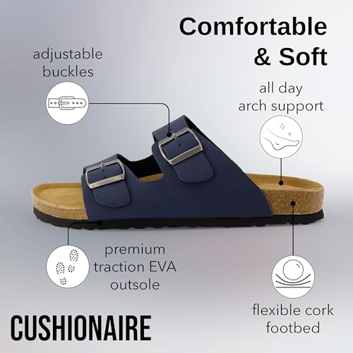 Cork Footbed Mens Leather Sandals K63021