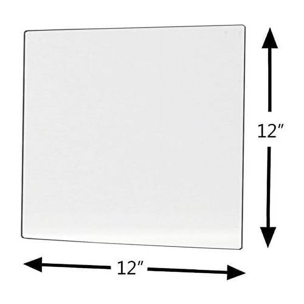 Plastic Mirrors With Rounded Corners 12" X 12" Pkg Of 10 B28344