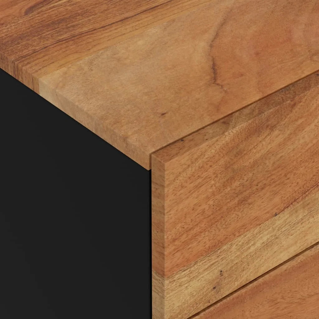 Solid Wood Acacia Bedside Cabinet E1278