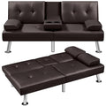 Dark Gray Convertible Sofa Bed T559364