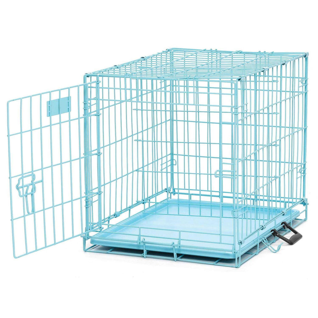 Single Door Dog Crate Blue P468