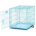 Single Door Dog Crate Blue P468